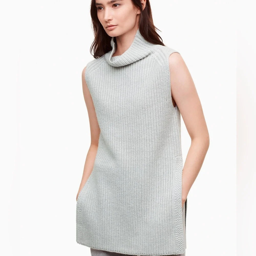 Aritzia Wilfred Durandal Funnel Neck Tunic Sweater - Picture 2 of 8